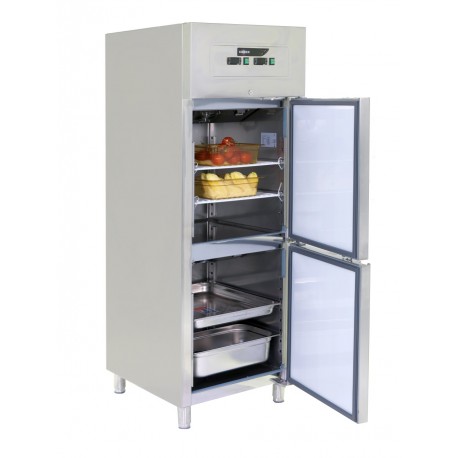 ARMOIRE FROIDE INOX 2 PORTES BI TEMPERATURE